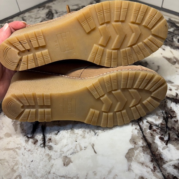 Toms Desert Wedge Toffee Suede Bootie - Picture 7 of 9